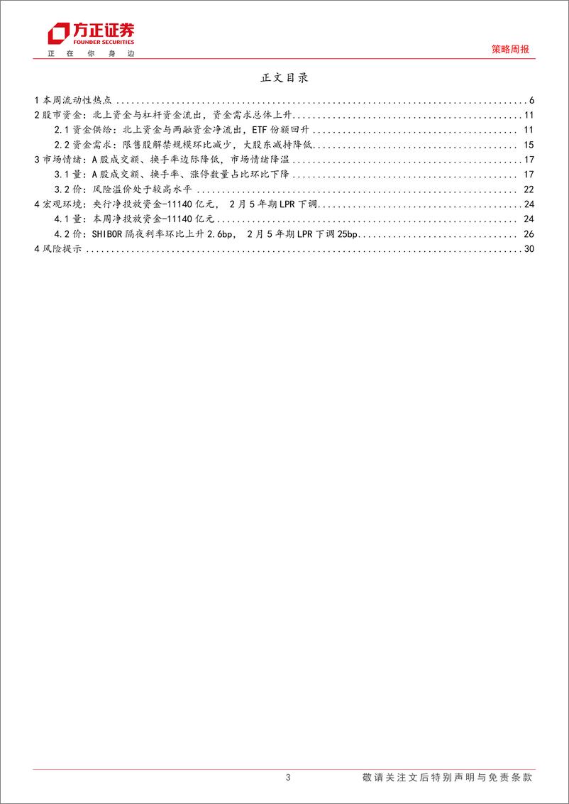 《市场流动性跟踪(3月第2期)：埃及危机，降息契机？-240312-方正证券-31页》 - 第3页预览图