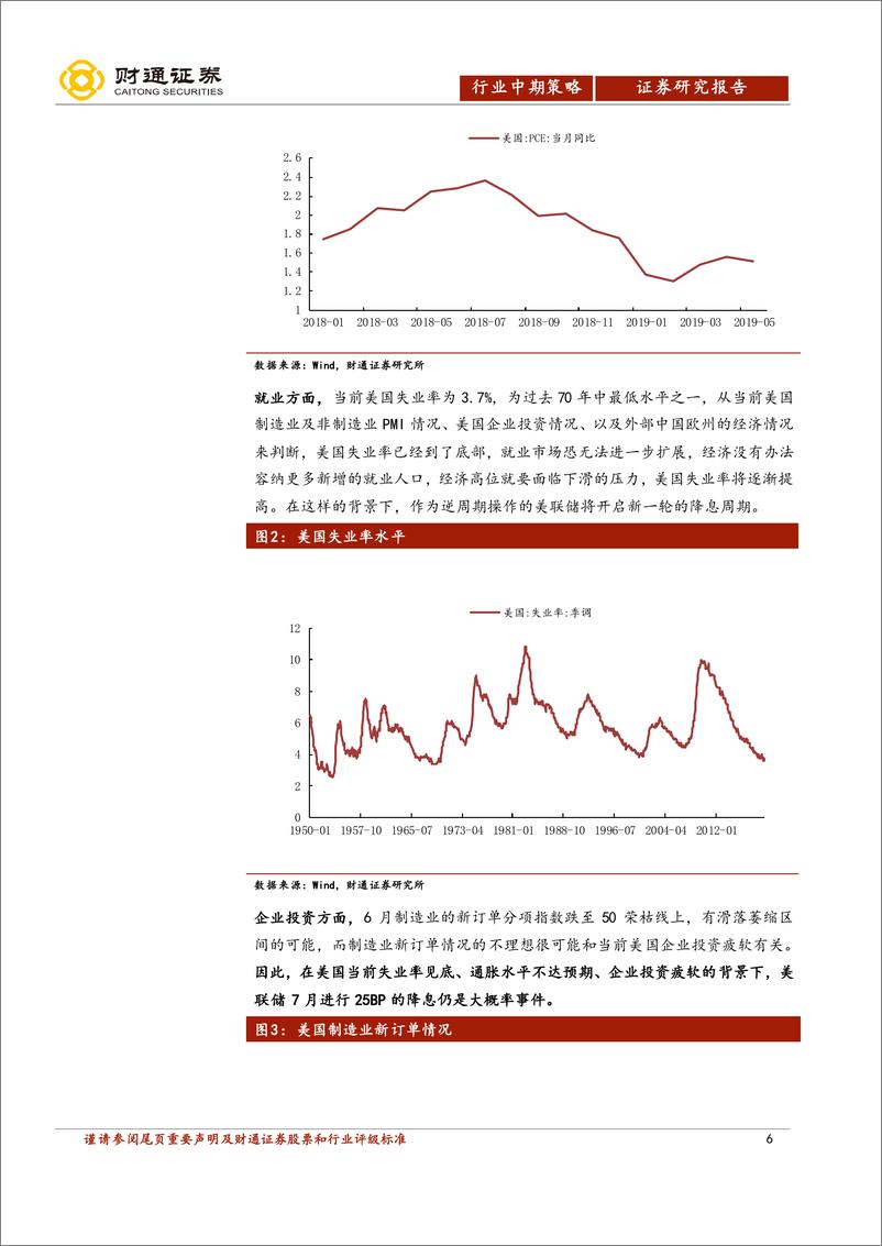 《有色行业2019中期策略：美联储仍将降息，金价方向明确，铜铝存阶段性机会-20190708-财通证券-29页》 - 第7页预览图