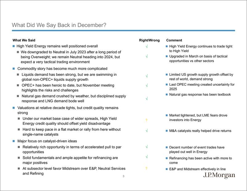 《JPMorgan Econ  FI-2024 Mid-Year Outlook High Yield Energy-109082110》 - 第3页预览图