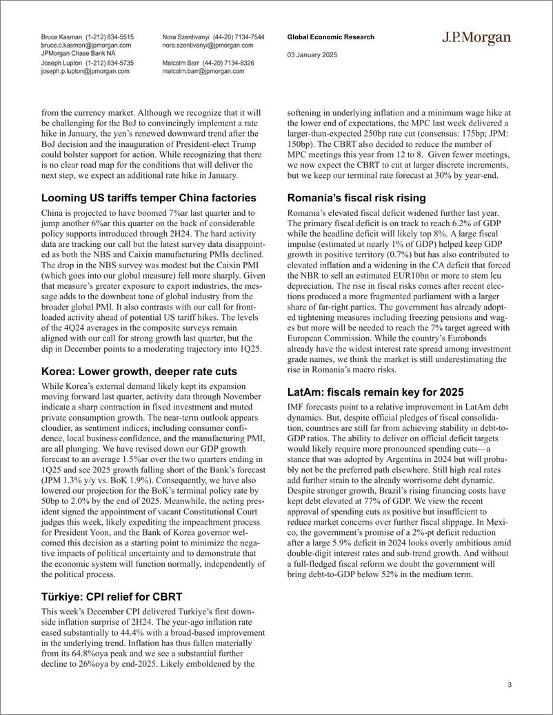 《JPMorgan Econ  FI-Global Data Watch The first 100 days-112599219》 - 第3页预览图