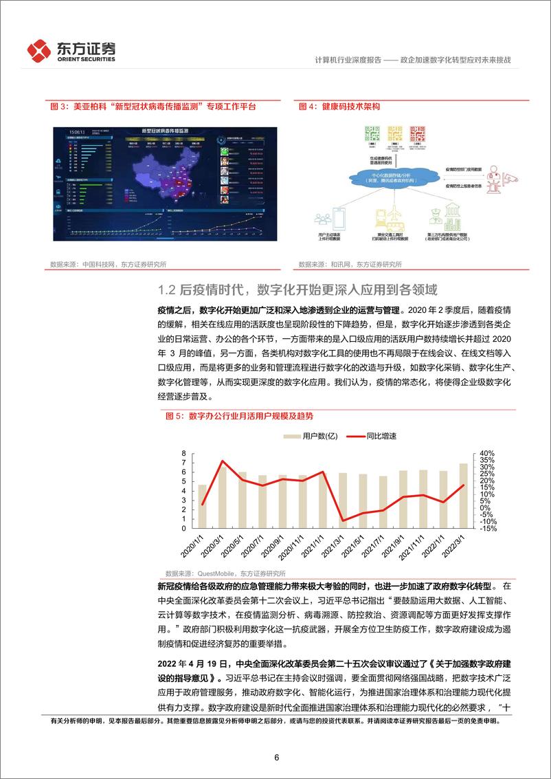 《后疫情时代的投资逻辑之计算机行业：政企加速数字化转型应对未来挑战-20220513-东方证券-30页》 - 第7页预览图