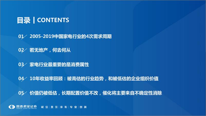 《家电行业2020年度策略：若无地产，何去何从-20191031-国泰君安-51页》 - 第4页预览图