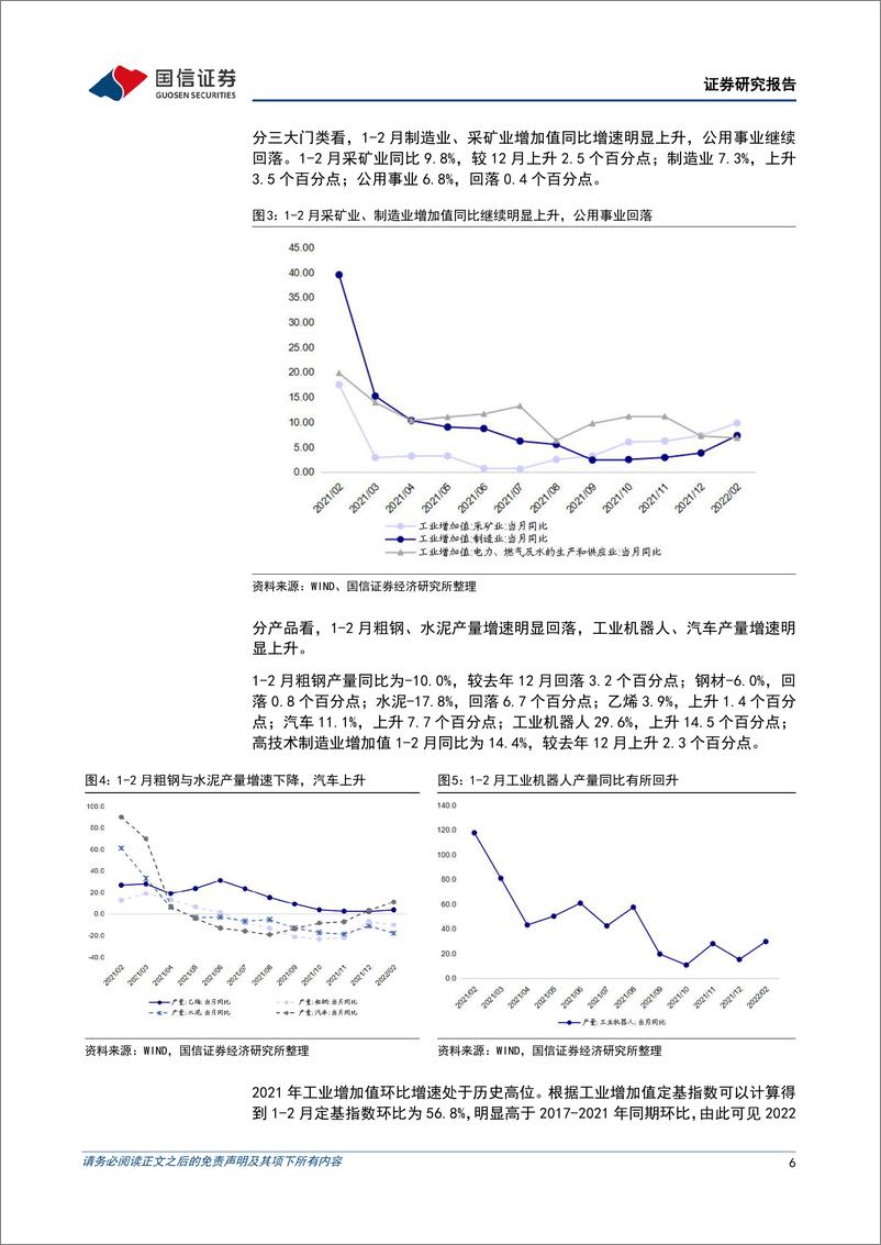 《宏观经济宏观月报：1-2月国内经济实现开门红，后续稳增长政策或继续发力-20220316-国信证券-23页》 - 第7页预览图