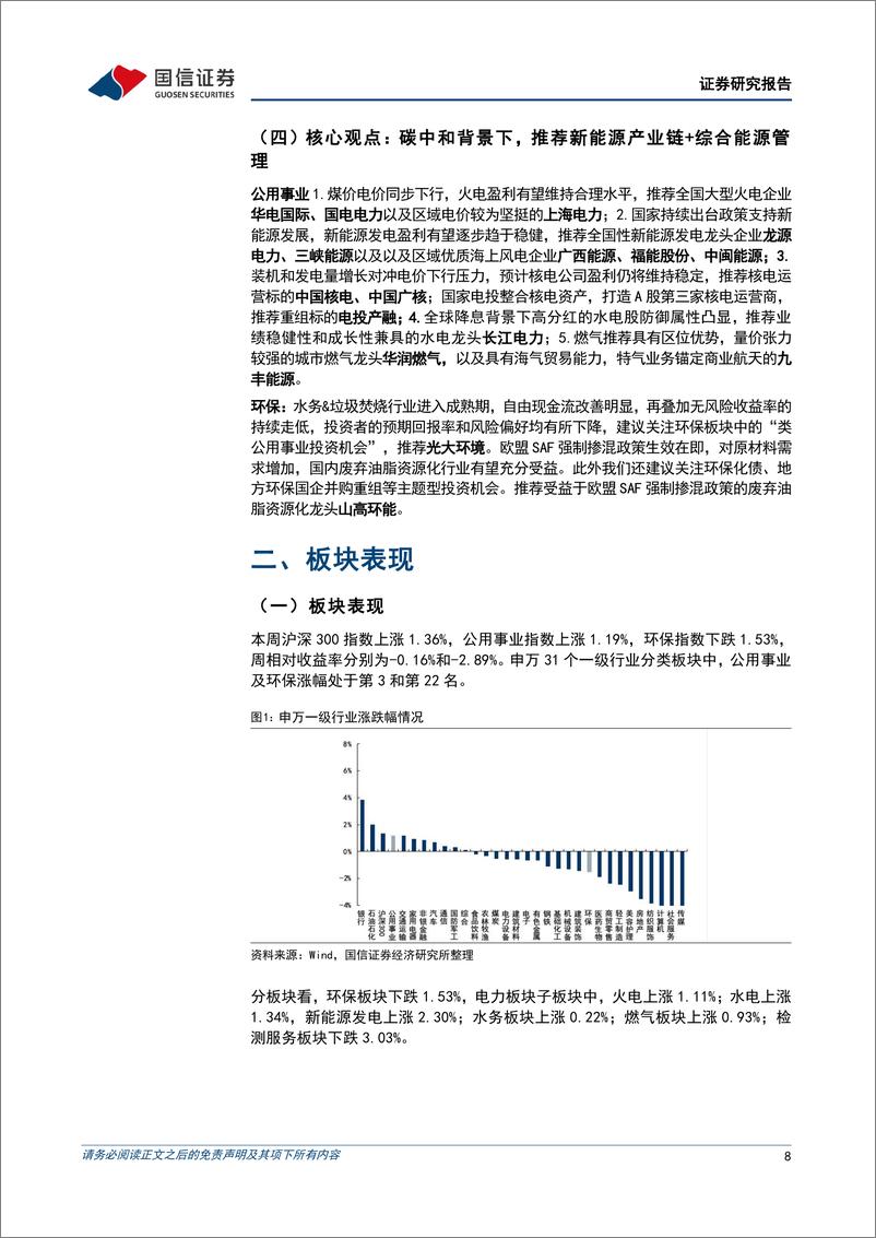 《公用环保行业202412第5期：广东省2025电力市场年度交易结果出炉，华电国际拟71.67亿元收购多项火电资产-241230-国信证券-29页》 - 第8页预览图