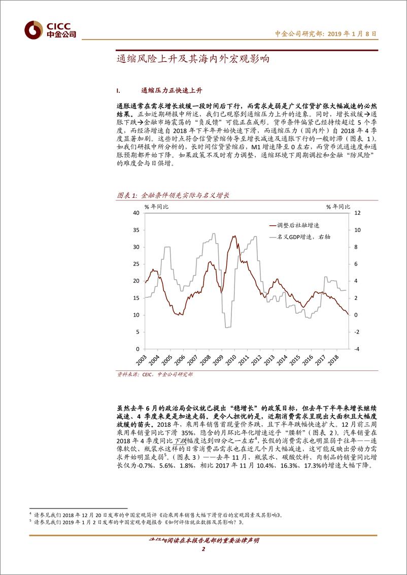 《中国宏观专题报告：通缩风险上升及其海内外宏观影响-20190108-中金公司-12页》 - 第3页预览图