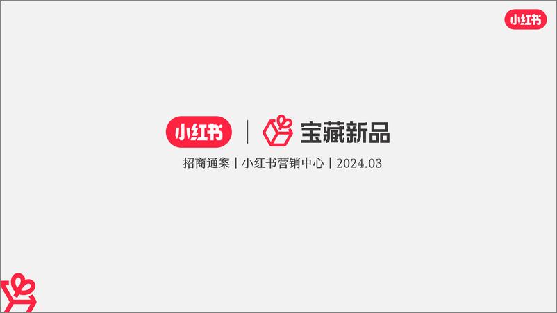 《2024小红书「宝藏新品」招商方案》 - 第1页预览图