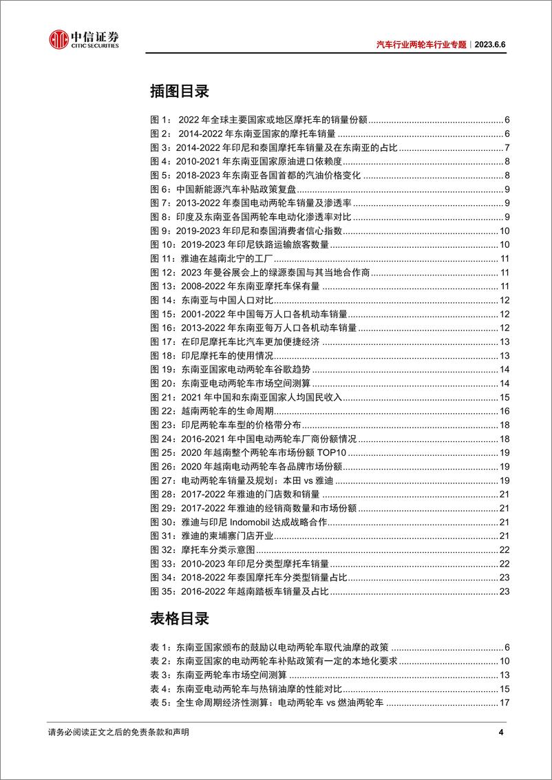 《汽车行业两轮车行业专题：东南亚电动化加速，两轮车开启出海新篇章-20230606-中信证券-27页》 - 第5页预览图