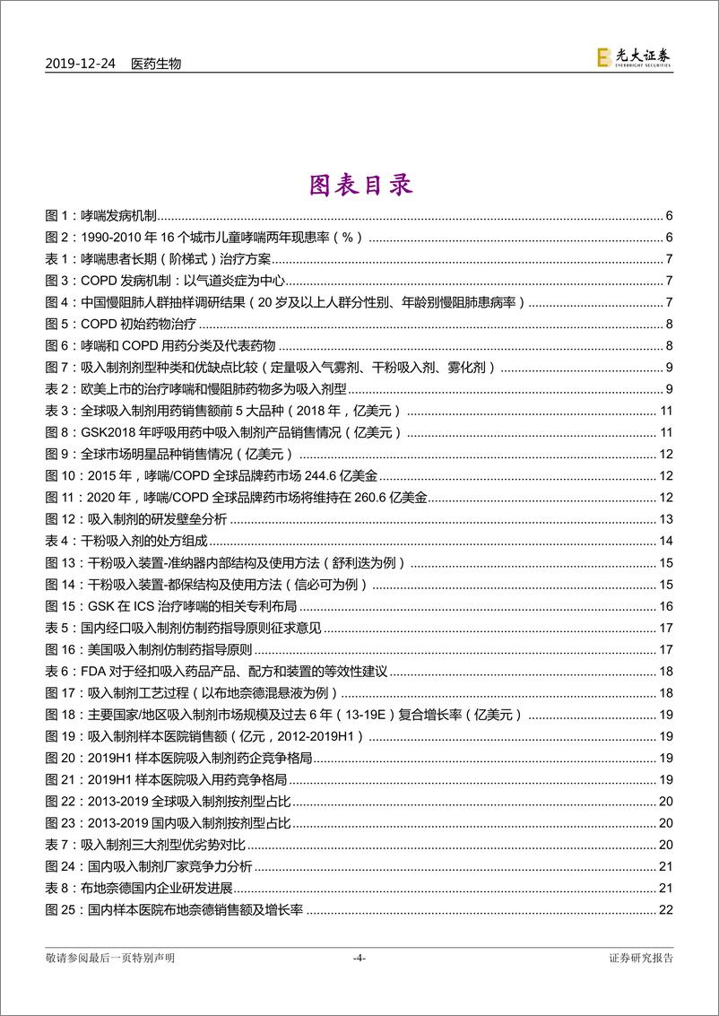 《医药生物行业创新药深度研究系列三：吸入制剂，攀登化学仿制药的巅峰-20191224-光大证券-41页》 - 第5页预览图