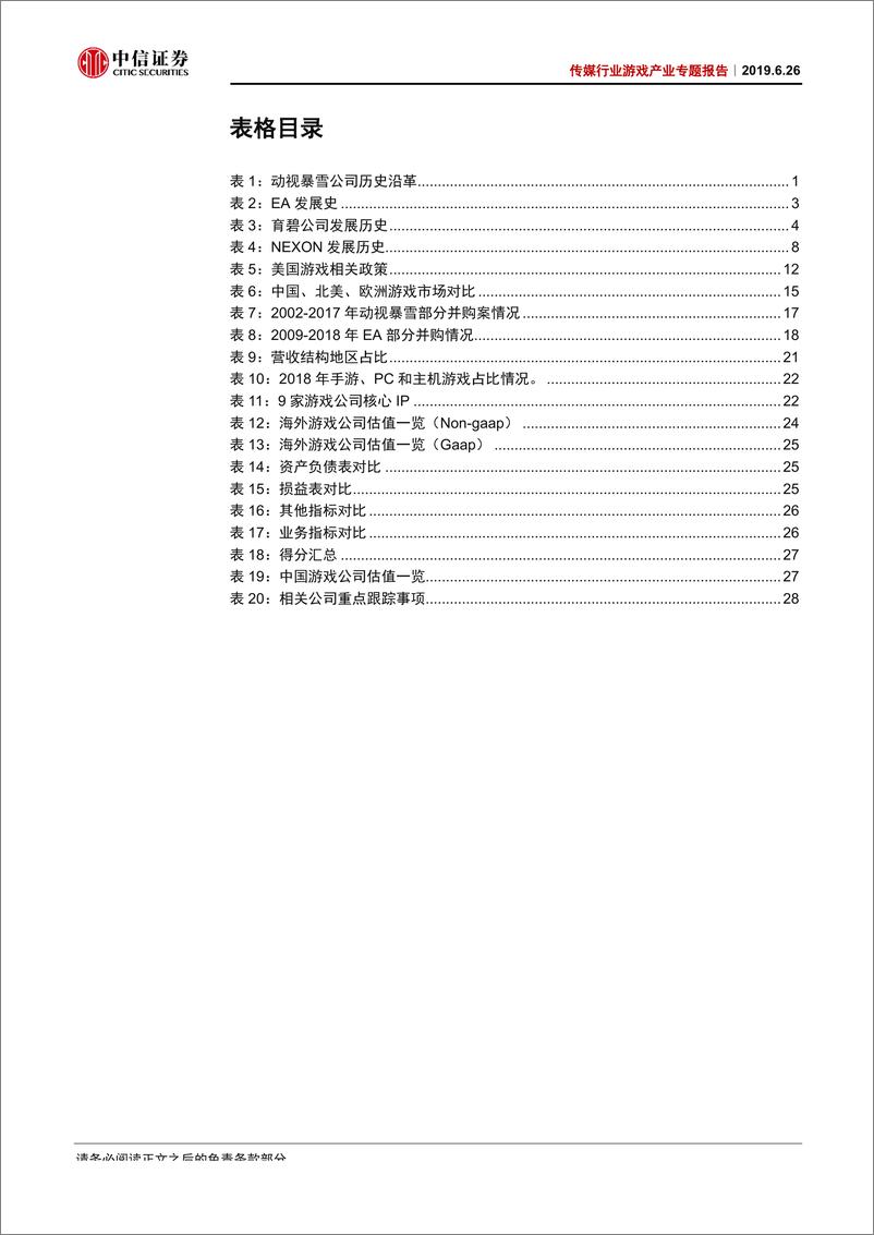 《传媒行业游戏产业专题报告：全球视角下中国游戏公司财务与估值分析-20190626-中信证券-34页》 - 第6页预览图