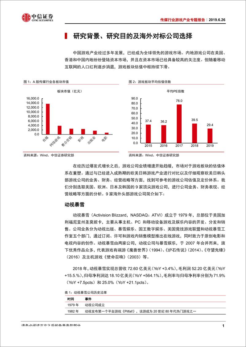 《传媒行业游戏产业专题报告：全球视角下中国游戏公司财务与估值分析-20190626-中信证券-34页》 - 第7页预览图