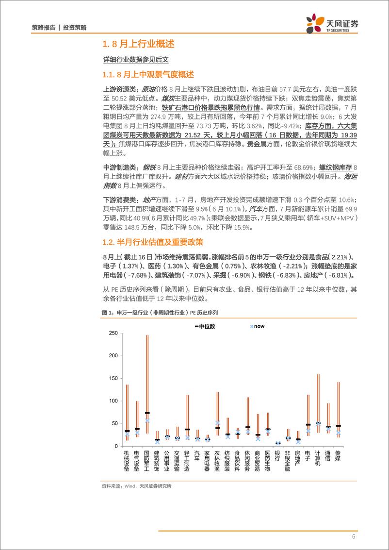 《策略·行业景气：猪肉价持续上行，汽车销量同比降幅收窄-20190817-天风证券-31页》 - 第7页预览图