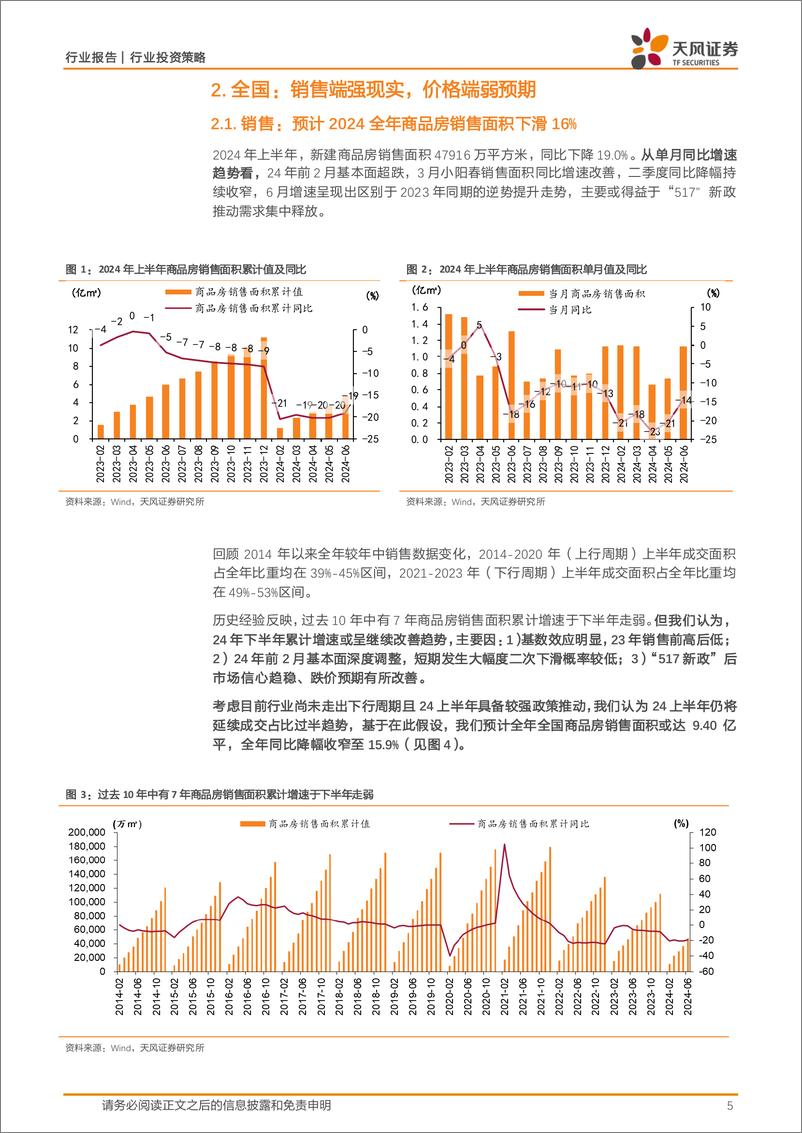 《房地产行业2024中期策略：破困局，谋变局-240818-天风证券-22页》 - 第5页预览图