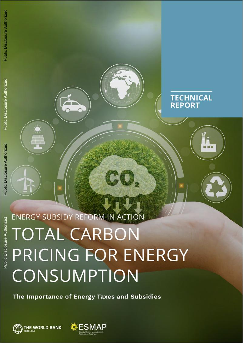 《世界银行-能源消费的总碳定价：能源税收和补贴的重要性（英）-2024.5-78页》 - 第1页预览图