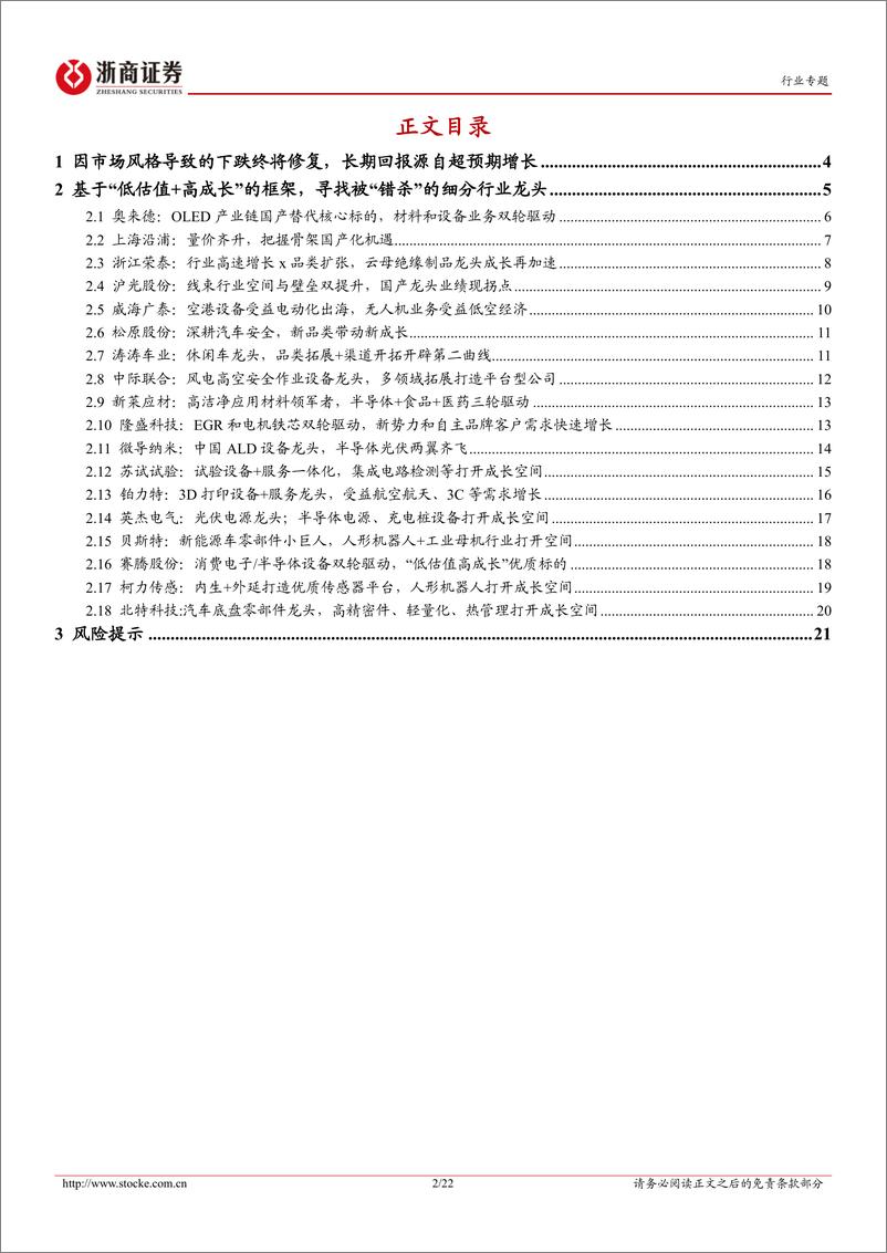 《浙商证券-大制造策略专题报告_大制造_细分行业龙头能否突围_(1)》 - 第2页预览图