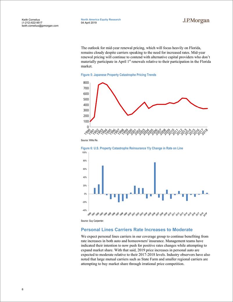 《J.P. 摩根-美股-保险行业-2019年Q1北美财险盈利预览-2019.4.4-61页》 - 第7页预览图
