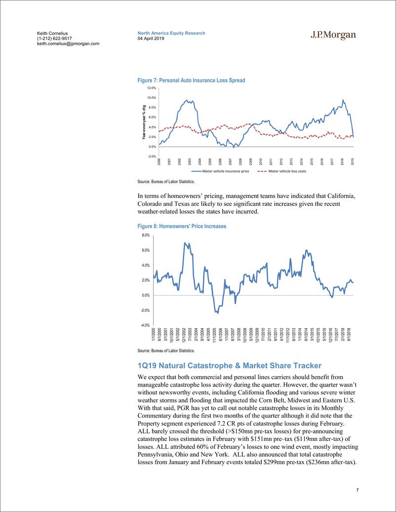 《J.P. 摩根-美股-保险行业-2019年Q1北美财险盈利预览-2019.4.4-61页》 - 第8页预览图