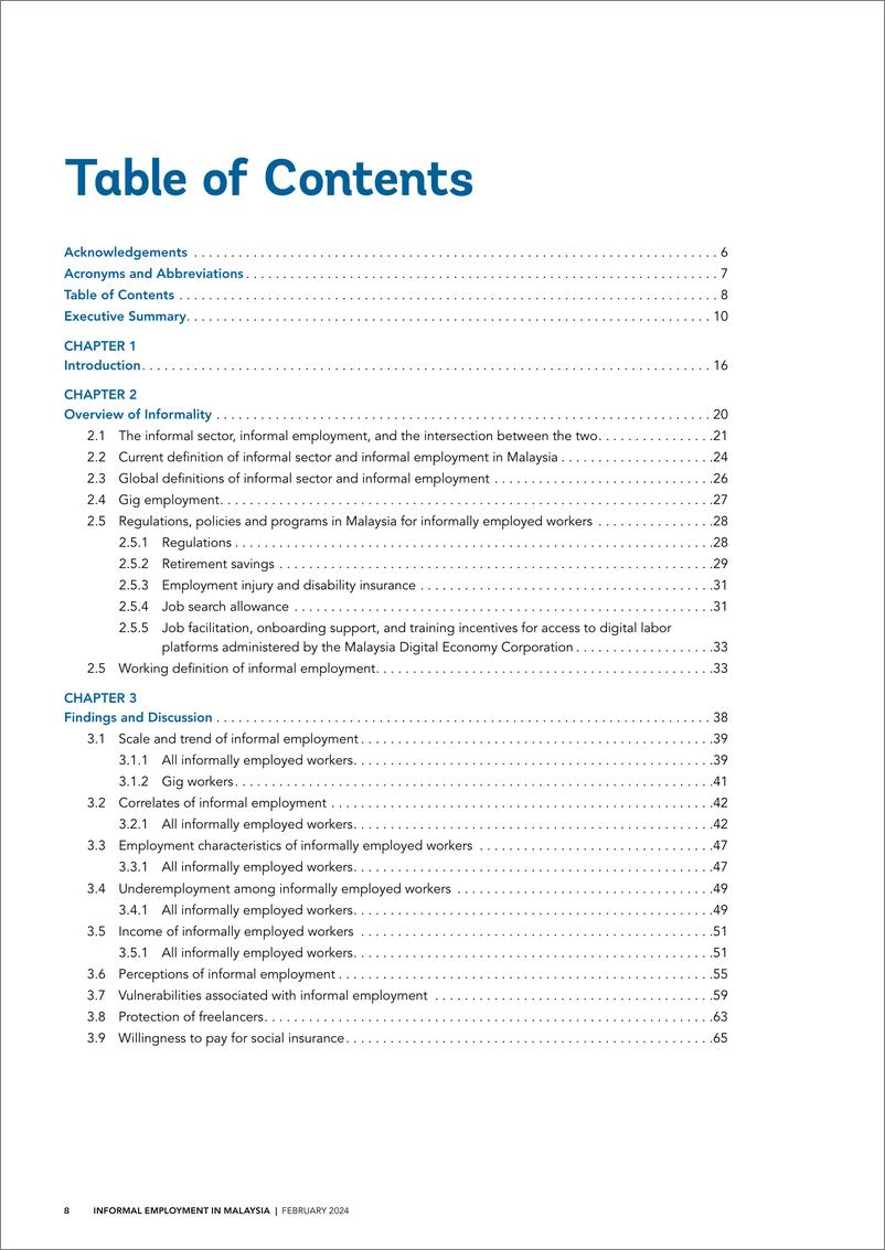 《世界银行-马来西亚非正规就业：改革的趋势、挑战和机遇（英）-2024.2-102页》 - 第8页预览图
