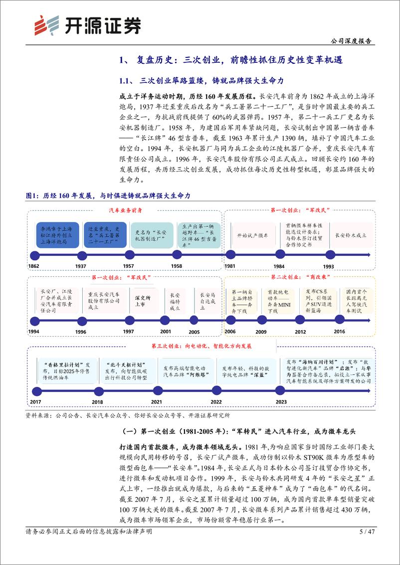 《长安汽车(000625)公司深度报告：新车周期强势开启，华为智能化赋能有望加深-240821-开源证券-47页》 - 第5页预览图