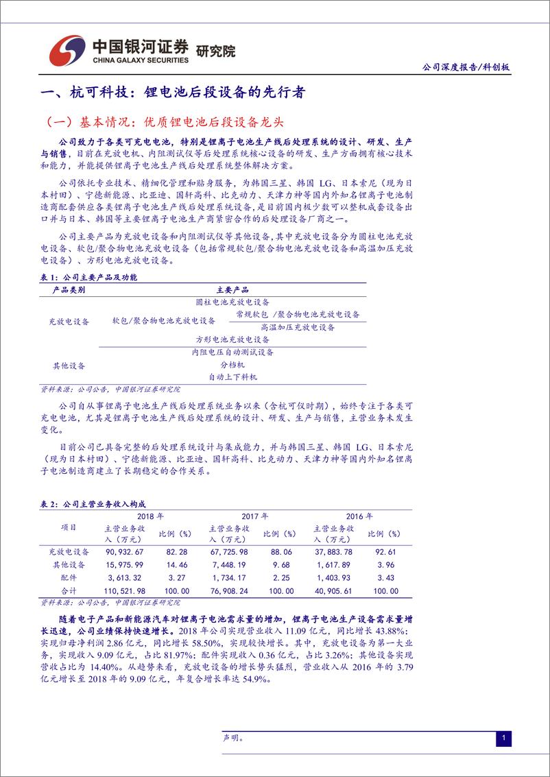 《高端装备行业科创板高端装备公司系列研究：杭可科技-20190624-银河证券-22页》 - 第4页预览图