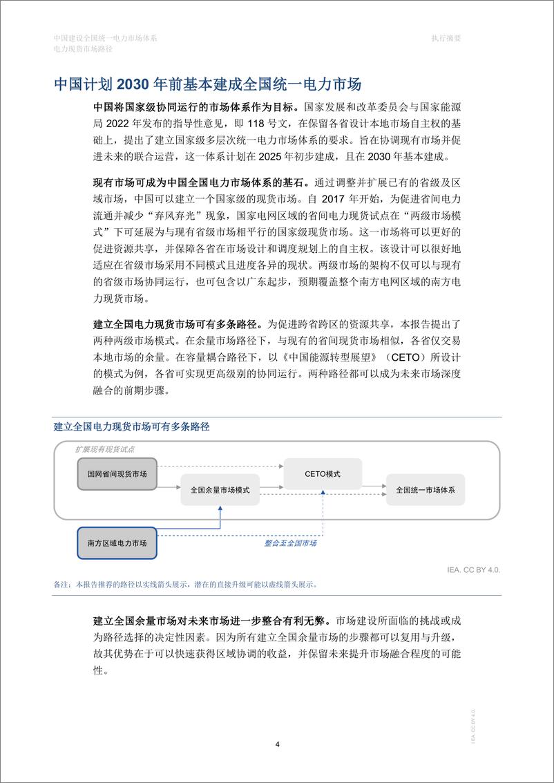 《中国建设全国统一电力市场体系—电力现货市场路径（执行摘要）-8页》 - 第5页预览图