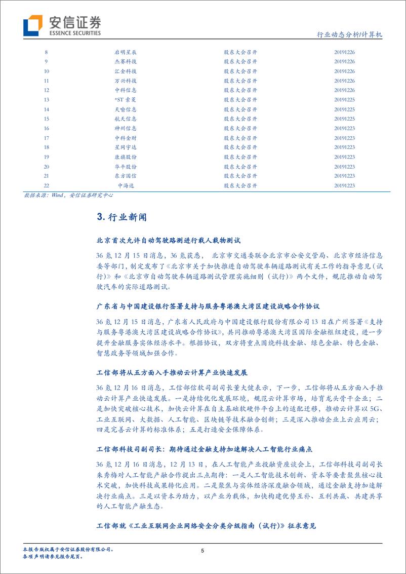 《计算机行业动态分析：特斯拉王者归来，智能网联呼啸而至-20191222-安信证券-18页》 - 第6页预览图