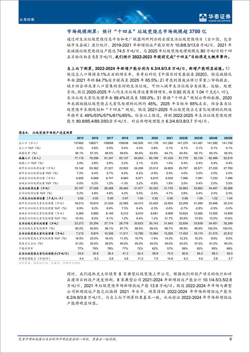 《公用环保行业： 强化运营属性，垃圾焚烧迎稳健增长-20220712-华泰证券-28页》 - 第7页预览图