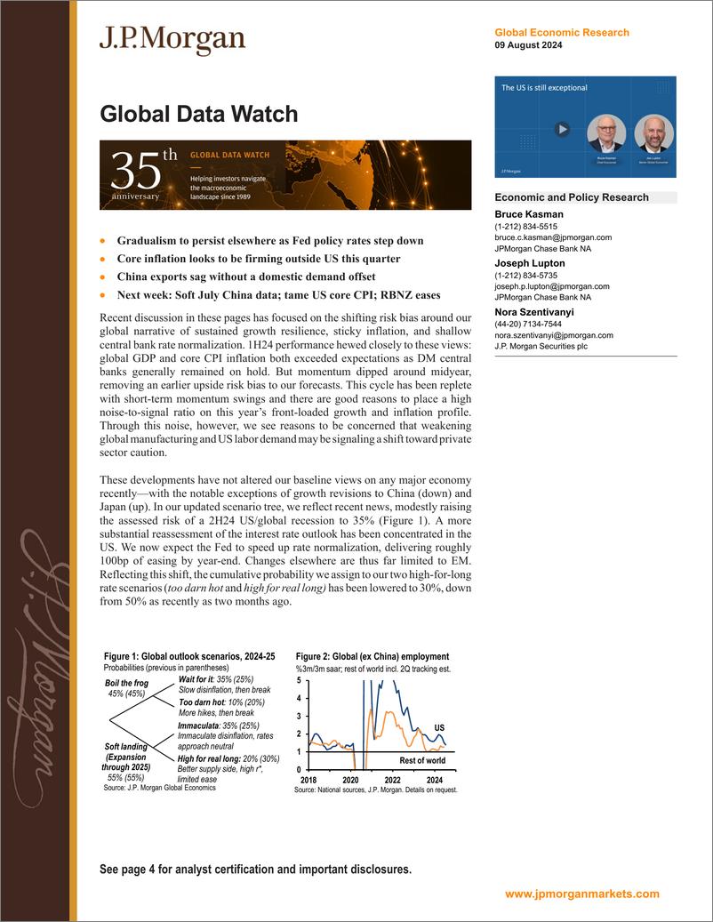 《JPMorgan Econ  FI-Global Data Watch Both sides now-109781526》 - 第1页预览图