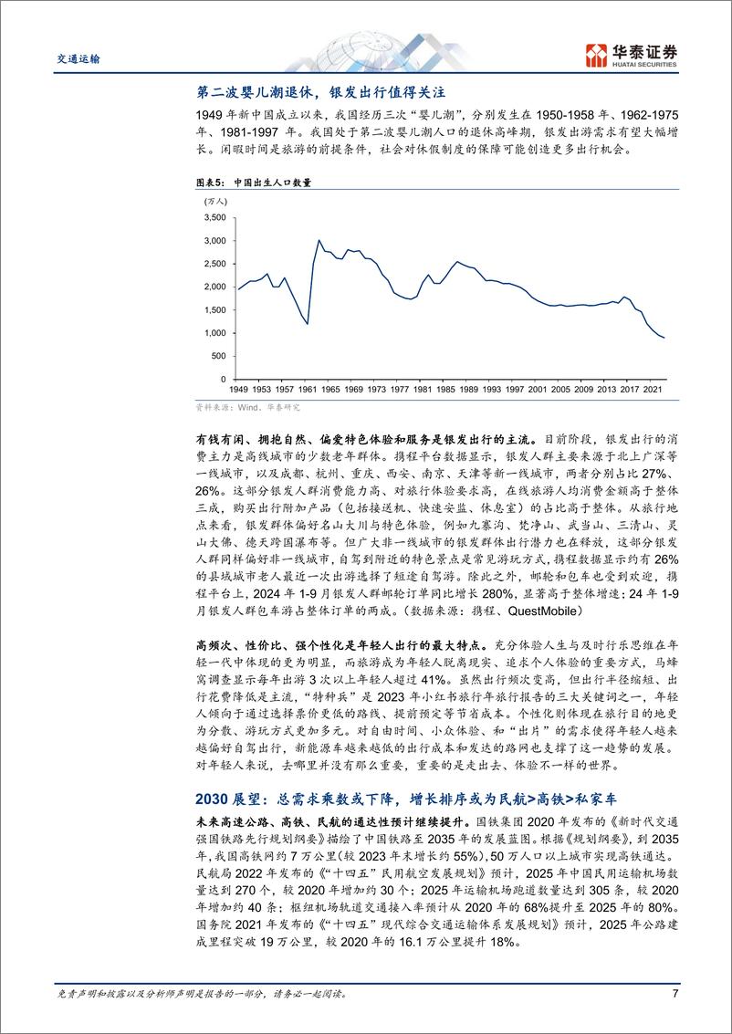 《交通运输行业流动中国：人享其行，客运新变化-241027-华泰证券-30页》 - 第7页预览图