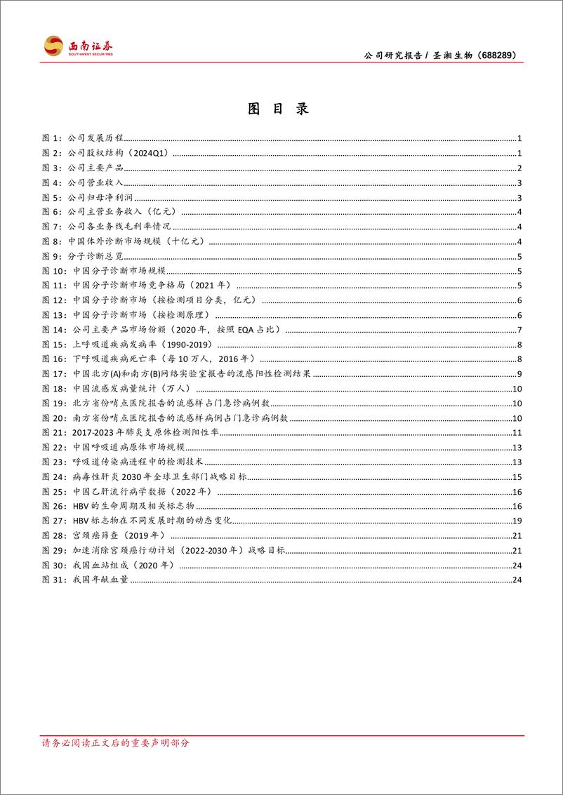 《圣湘生物(688289)乘风而起，加速分子诊断赛道布局-240715-西南证券-34页》 - 第3页预览图