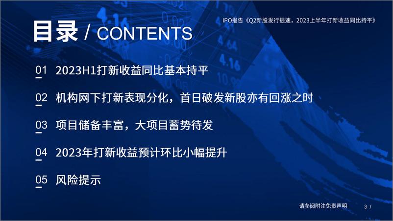 《2023H1IPO市场总结及2023年策略展望：Q2新股发行提速，2023上半年打新收益同比持平-20230706-国泰君安-34页》 - 第4页预览图