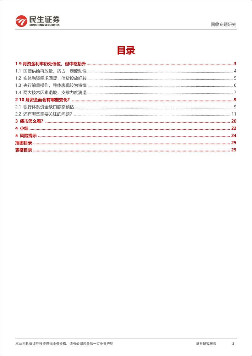 《资金面专题：10月资金面存在哪些变数？-20220929-民生证券-26页》 - 第3页预览图