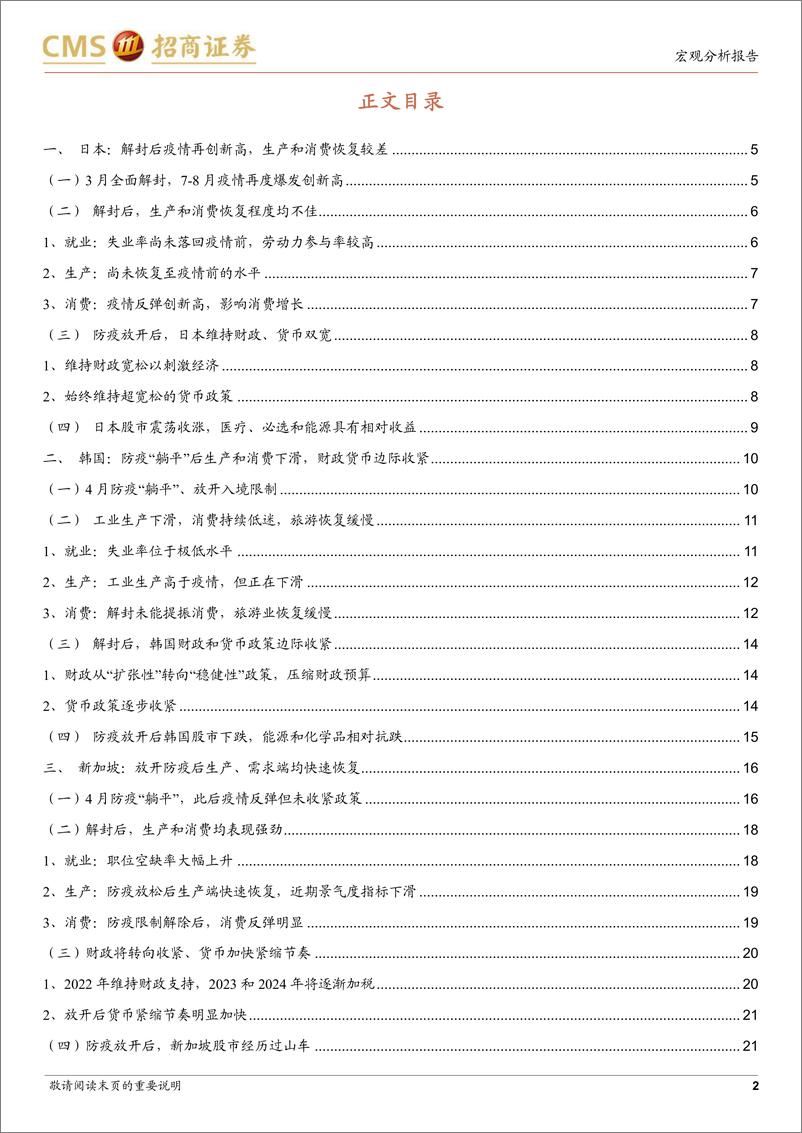 《海外防疫放开观察系列（二）：日、韩、新“躺平”后的经济、政策与资产表现-20221123-招商证券-23页》 - 第3页预览图