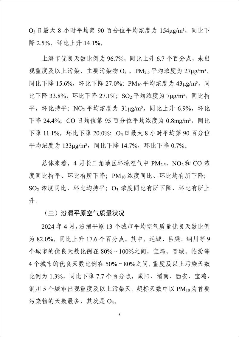 《中国环境监测总站：2024年4月全国城市空气质量报告》 - 第6页预览图