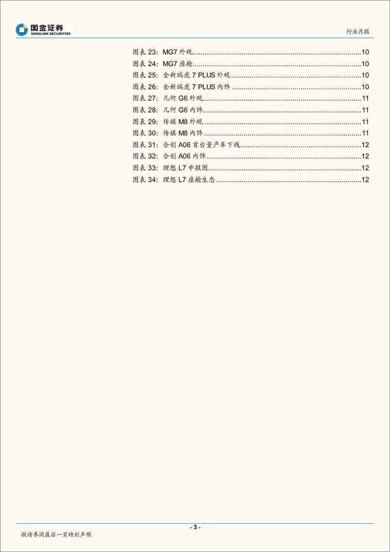 《智能汽车行业月报：新车型密集发布，智能化配置升级-20221122-国金证券-24页》 - 第4页预览图