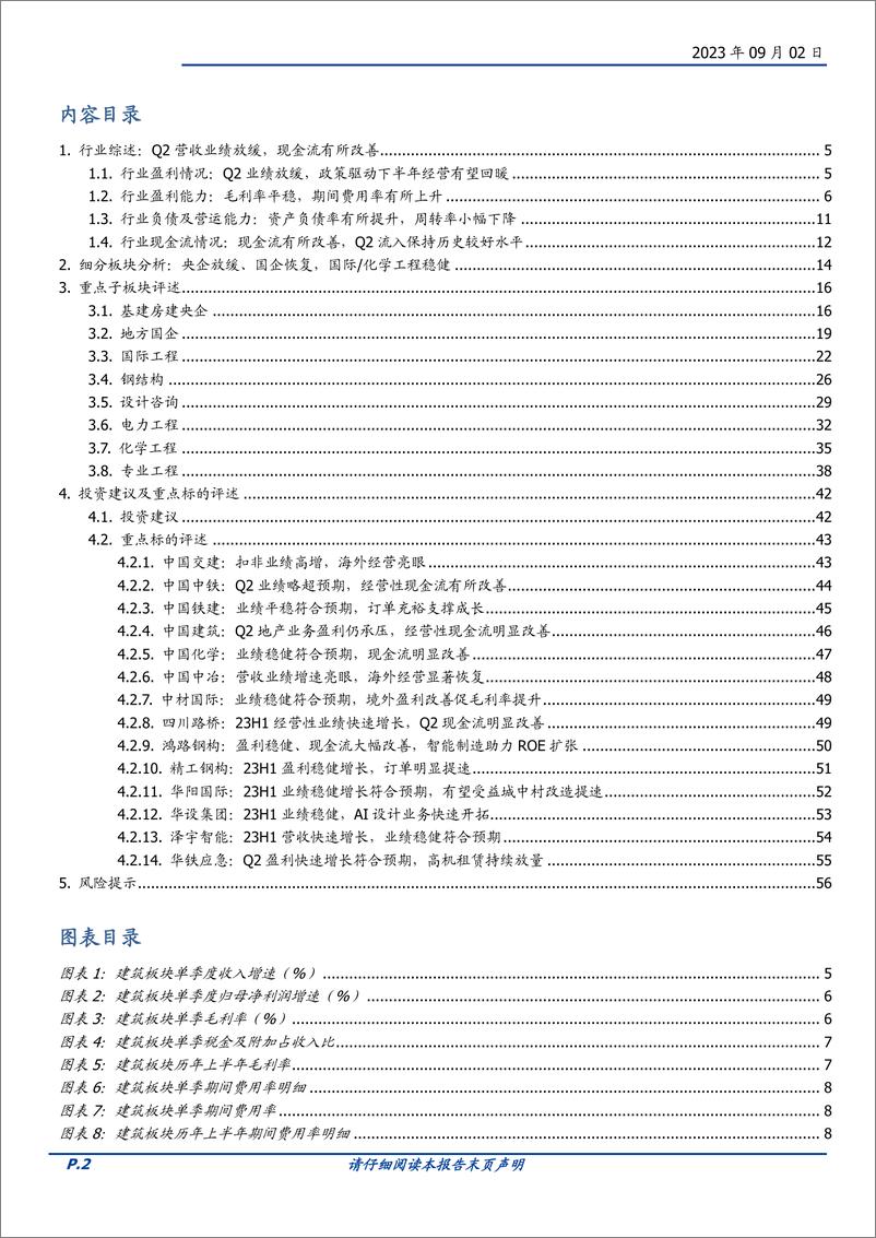 《建筑装饰行业专题研究：营收业绩增长放缓，现金流有所改善-20230902-国盛证券-57页》 - 第3页预览图