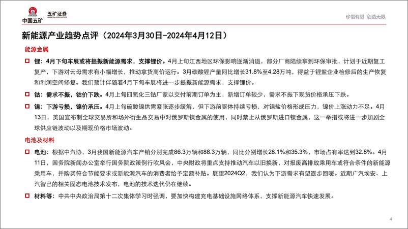 《新能源行业产业趋势跟踪(24年4月上)：新兴市场的电池需求有望逐步打开-240418-五矿证券-50页》 - 第3页预览图