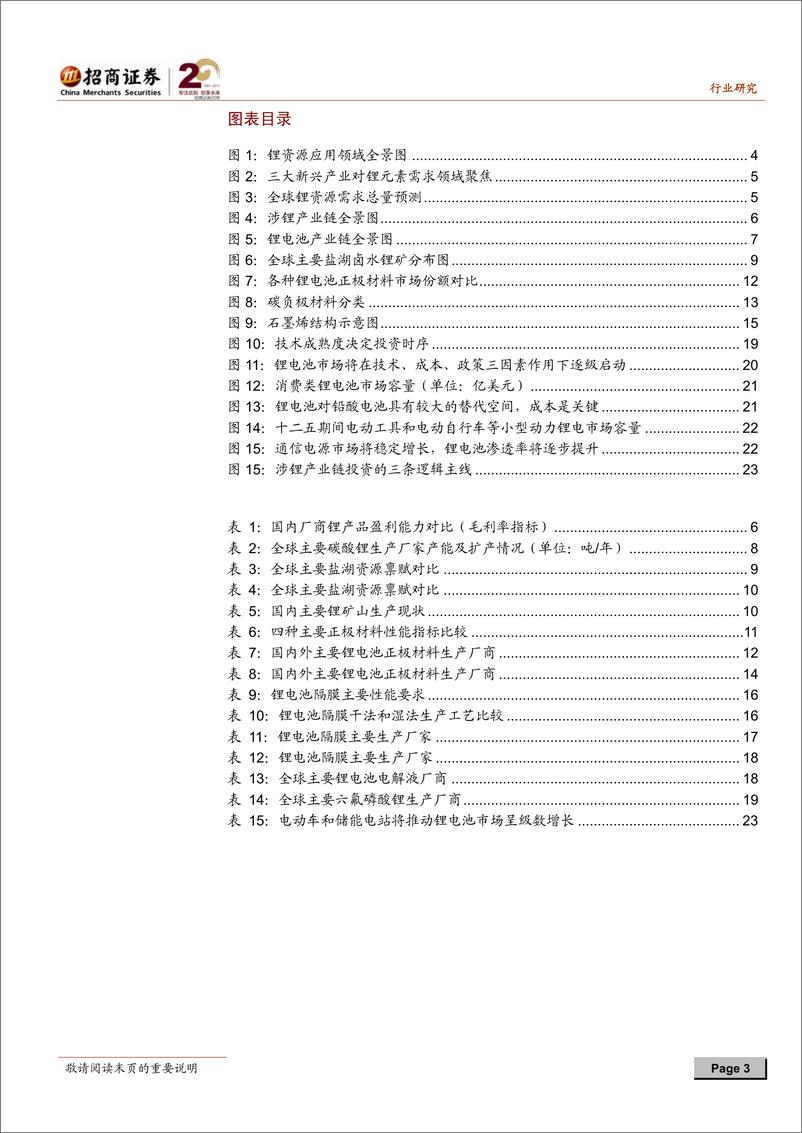 《招商系列-锂电池行业深度研究报告：技术成熟度决定投资时序》 - 第3页预览图