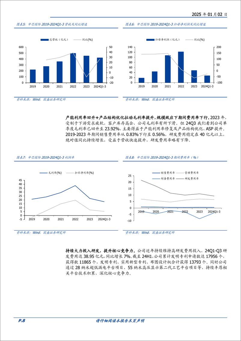 《中芯国际(688981)中国大陆晶圆代工翘楚，国产芯片供应链中坚力量-250102-国盛证券-30页》 - 第8页预览图