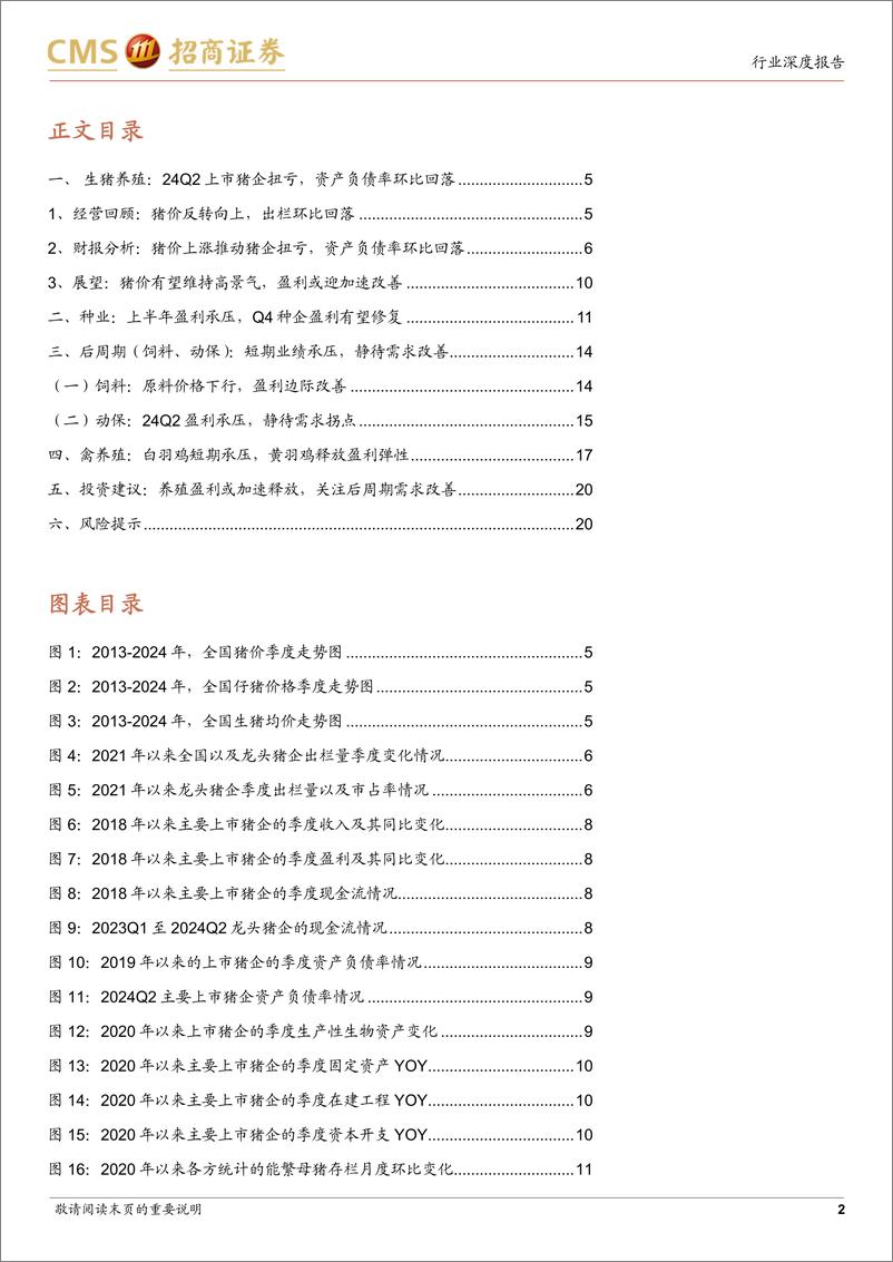 《农林牧渔行业2024年中报总结：养殖景气回升，种业盈利承压-240902-招商证券-22页》 - 第2页预览图