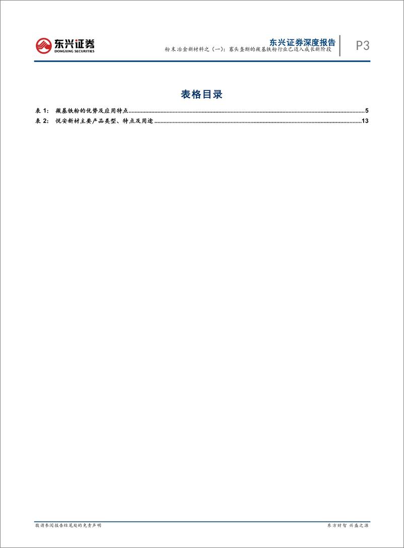 《有色金属行业粉末冶金新材料之（一）：寡头垄断的羰基铁粉行业已迈入成长新阶段-20220722-东兴证券-17页》 - 第4页预览图