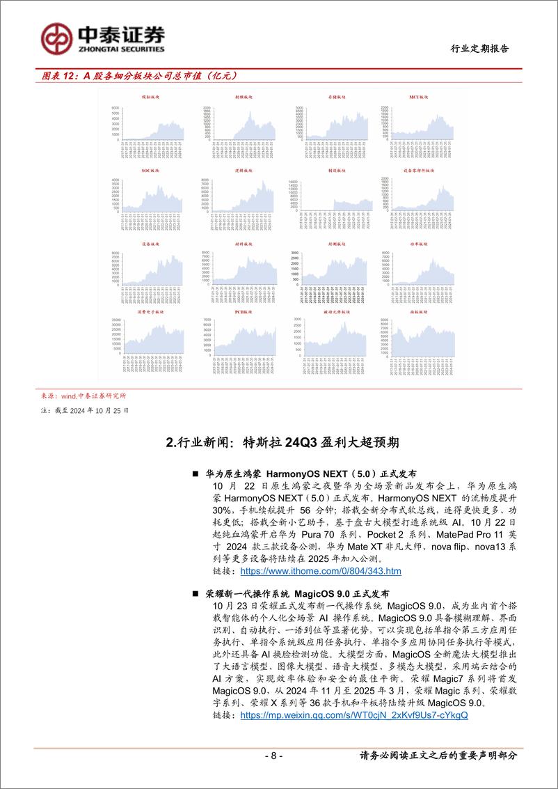 《电子行业：三季报密集发布，持续关注业绩高增方向%26并购重组方向-241028-中泰证券-15页》 - 第8页预览图