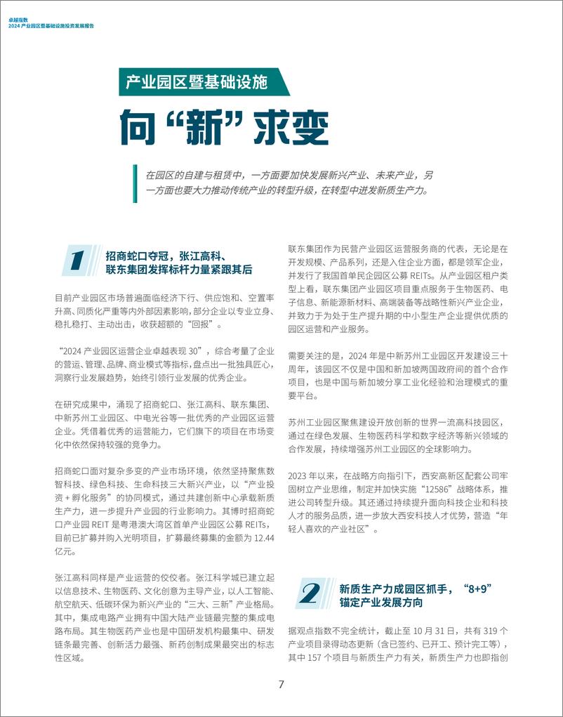 《卓越指数-2024年产业园区暨基础设施投资发展报告》 - 第7页预览图