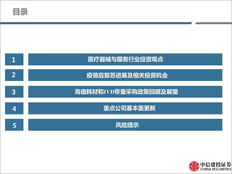 《医疗器械与服务行业：复苏已至，业绩可期-20230223-中信建投-45页》 - 第4页预览图