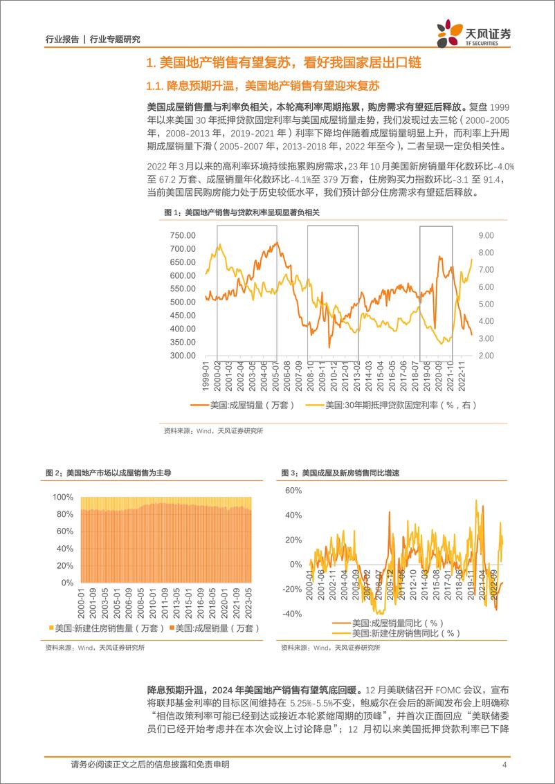 《轻工制造行业专题研究：美地产复苏 补库渐进 品牌出海，出口有望景气向上》 - 第4页预览图