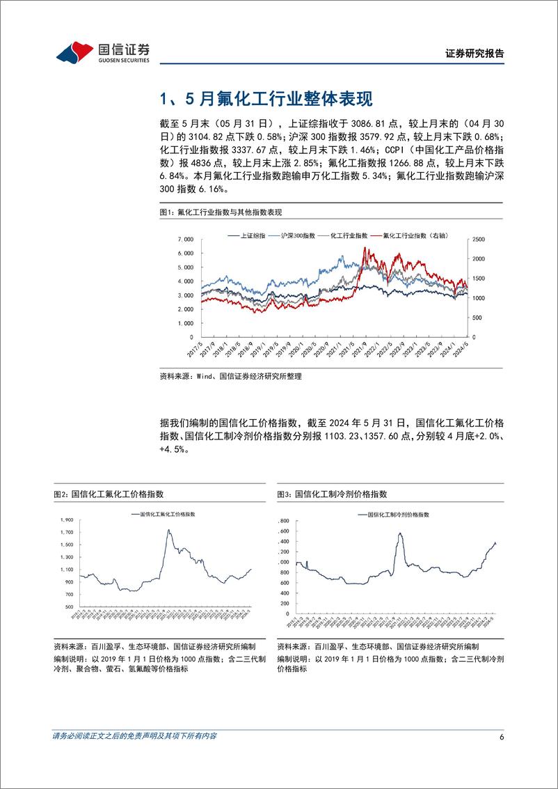 《氟化工行业：2024年5月月度观察，R22景气度快速提升，矿山整治推动萤石价格创新高-240604-国信证券-38页》 - 第6页预览图