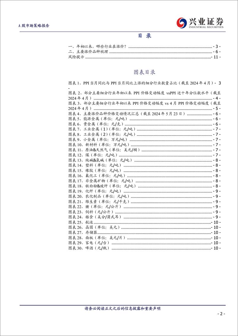 《哪些行业在涨价？-240524-兴业证券-12页》 - 第2页预览图