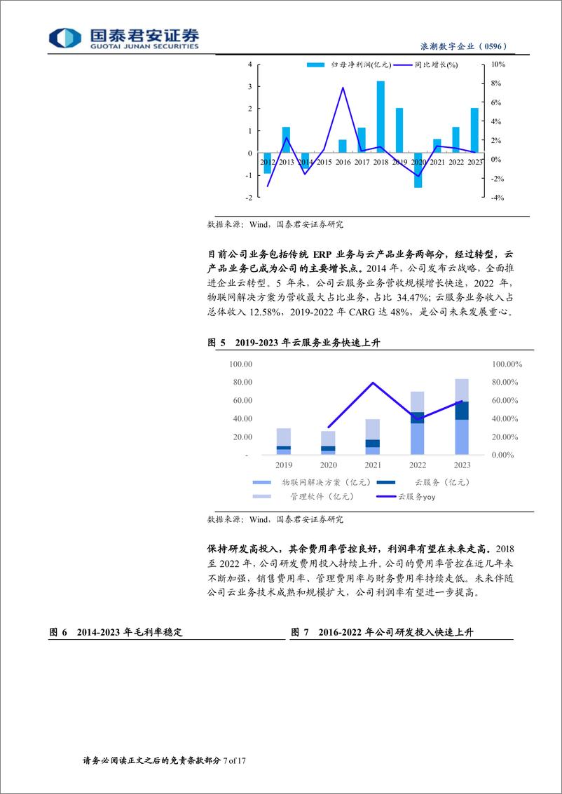 《浪潮数字企业(0596.HK)首次覆盖报告：国资ERP领军者，乘国产化浪潮加速云转型-240406-国泰君安-17页》 - 第7页预览图