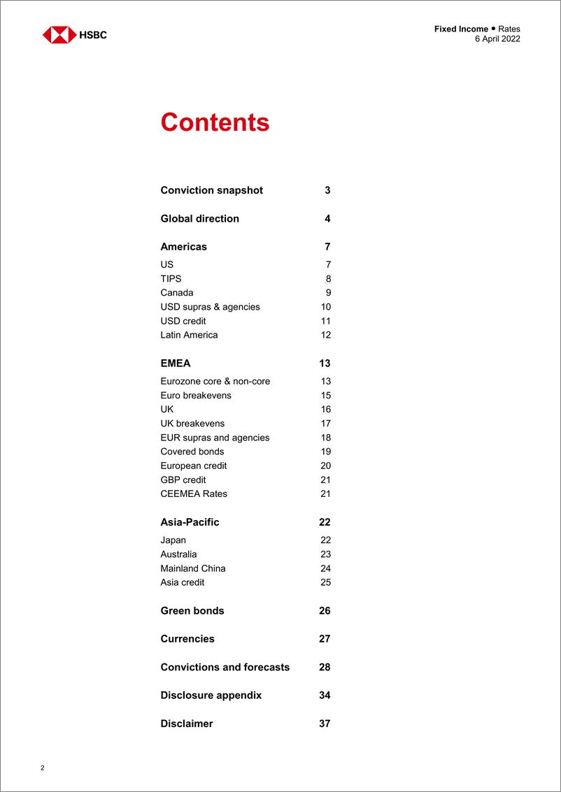 《HSBC-全球投资策略-固定收益资产配置-2022.4.6-38页》 - 第3页预览图