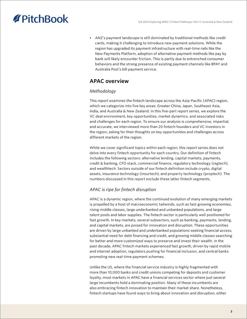 《PitchBook-2024年第四季度探索亚太地区的金融科技之路：第五部分：澳大利亚和新西兰（英）-2024-20页》 - 第3页预览图