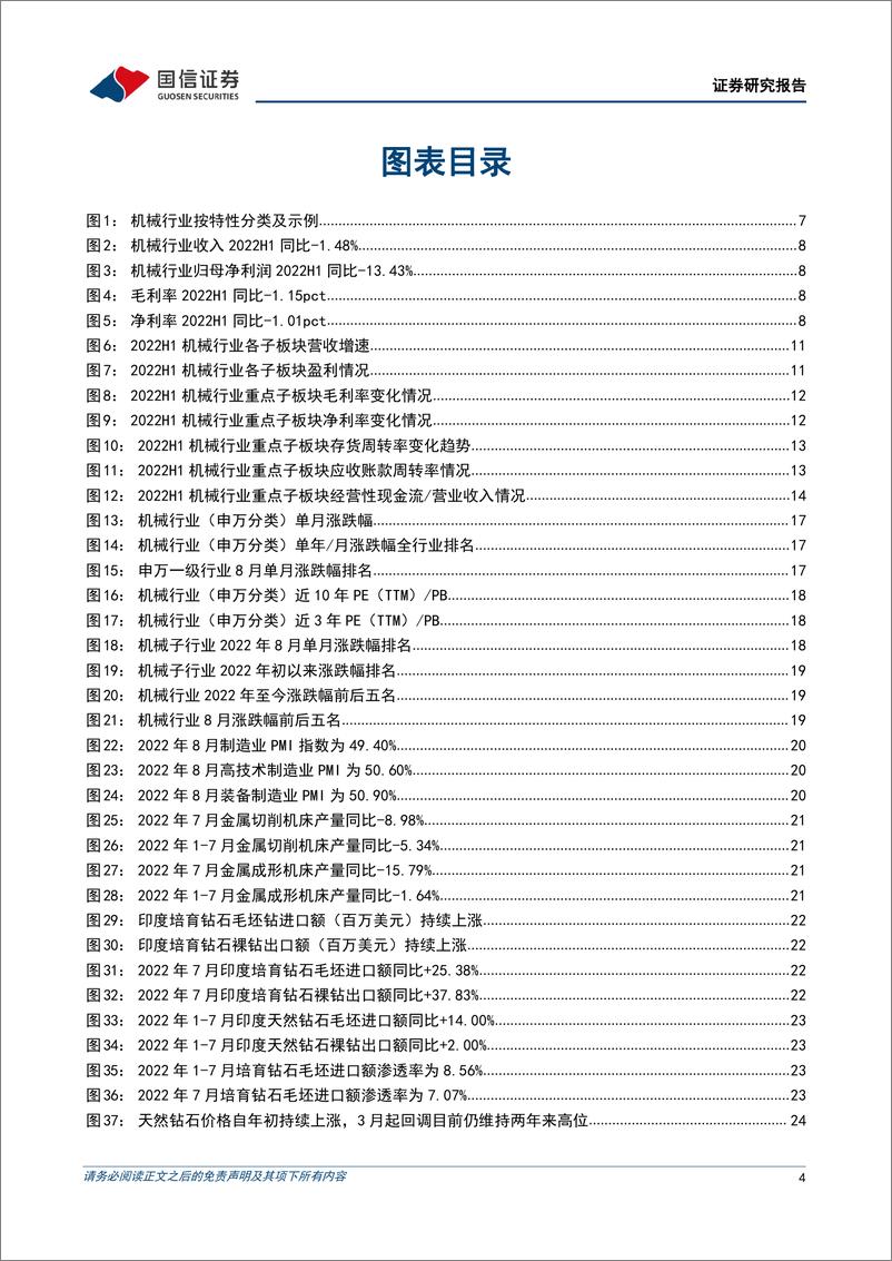 《机械行业2022H1财报总结暨9月投资策略：行业分化显著，看好强阿尔法优质个股及高景气赛道的结构性机会-20220914-国信证券-30页》 - 第5页预览图